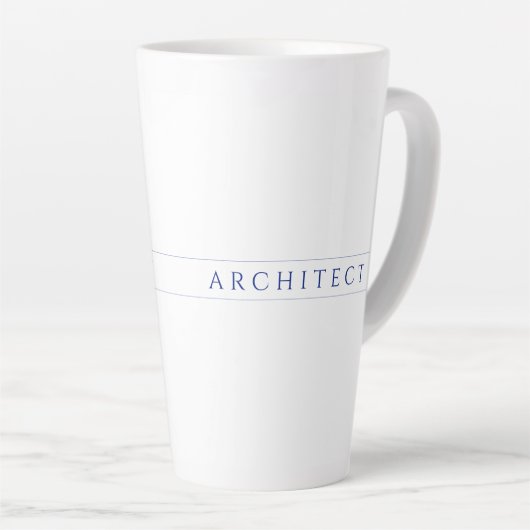 ARCHITECT Tall Latte Mok / Marine (Rechterhoek)