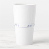 ARCHITECT Tall Latte Mok / Marine (Voorkant)