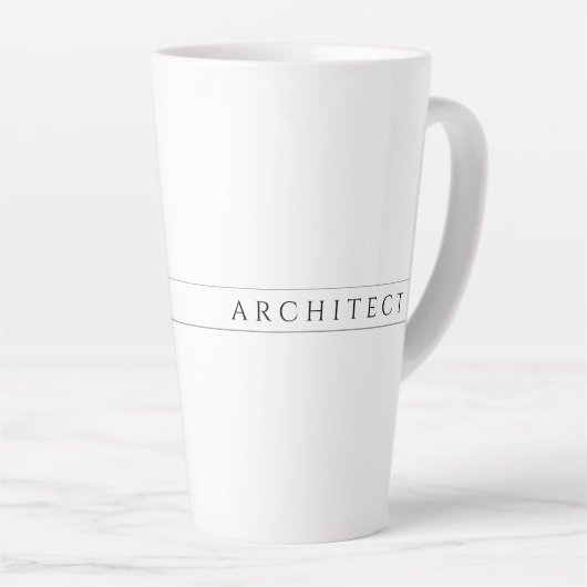 ARCHITECT Tall Latte Mok / Zwart (Rechterhoek)