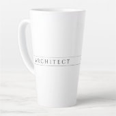 ARCHITECT Tall Latte Mok / Zwart (Linkerhoek)