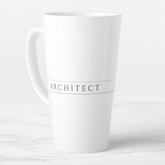 ARCHITECT Tall Latte Mok / Zwart (Linkerhoek)
