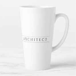 ARCHITECT Tall Latte Mok / Zwart