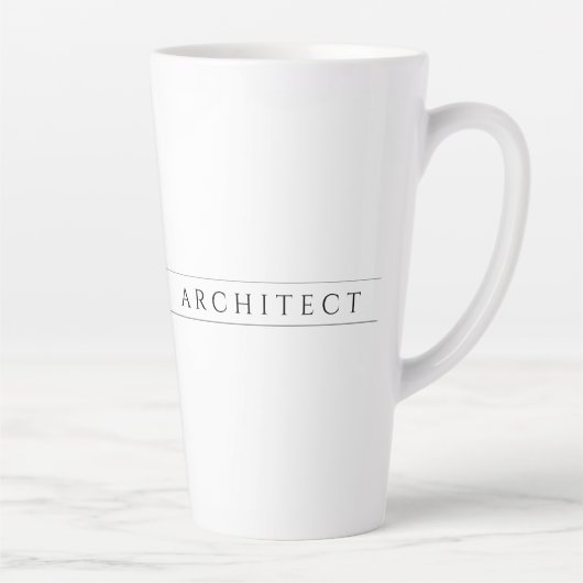 ARCHITECT Tall Latte Mok / Zwart (Rechts)