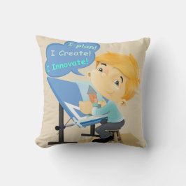 Architect, tekenaar en ingenieur kussen