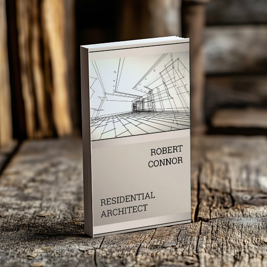 Architect Tekening Sketch House Design Kaart Visitekaartje