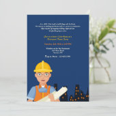 Architect ter plaatse kaart (Staand voorkant)