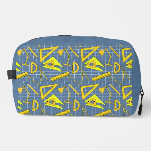 Architect Tools Geborduurd Monogram Toilettasje (Voorkant)