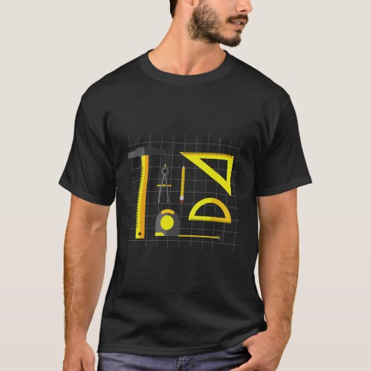 Architect tools T-Shirt design (Voorkant)