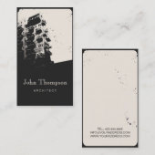 Architect  Town House Modern Building Visitekaartje (Voorkant / Achterkant)