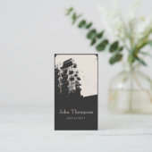 Architect  Town House Modern Building Visitekaartje (Staand voorkant)