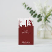 Architect Upside Downtown Skyline Visitekaartje (Staand voorkant)