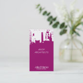 Architect Upside Downtown Skyline Visitekaartje (Staand voorkant)