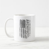 Architect USA Flag Distressed design Koffiemok (Links)