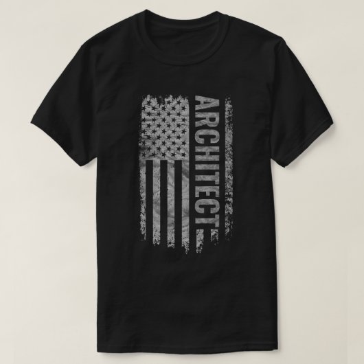 Architect USA Flag Distressed design T-shirt (Design voorkant)