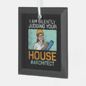 Architect - Uw huis beoordelen Glas Ornament (Voorkant links)