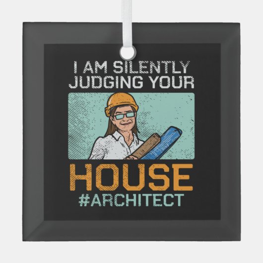 Architect - Uw huis beoordelen Glas Ornament (Voorkant)