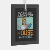 Architect - Uw huis beoordelen Glas Ornament (Voorkant Rechts)
