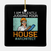 Architect - Uw huis beoordelen Keramisch Ornament (Achterkant)