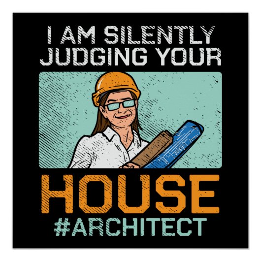 Architect - Uw huis beoordelen Perfect Poster (Voorkant)