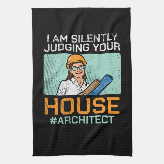 Architect - Uw huis beoordelen Theedoek (Verticaal)