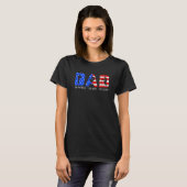 Architect Vader Amerikaanse Vlag Vaderdag Patriott T-shirt (Voorkant volledig)