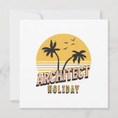 Architect Vakantie Kaart (Achterkant)