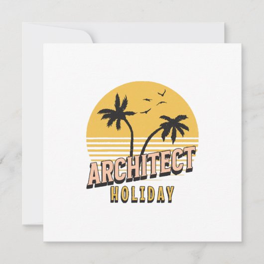 Architect Vakantie Kaart (Voorkant)