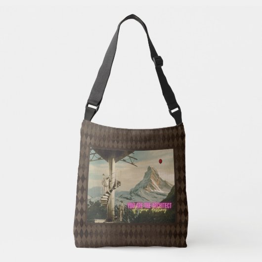 Architect van je kleine Surreal Collage Crossbody Tas (Voorkant)