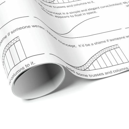 Architect versus Engineer Cadeaupapier (Rol Hoek)