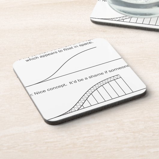 Architect versus Engineer Drankjes Onderzetter (Linkerzijde)