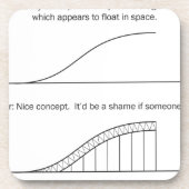 Architect versus Engineer Drankjes Onderzetter (Voorkant)