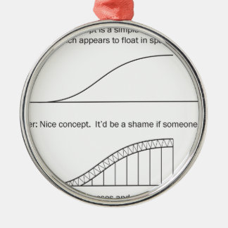 Architect versus Engineer Metalen Ornament