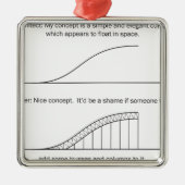 Architect versus Engineer Metalen Ornament (Voorkant)