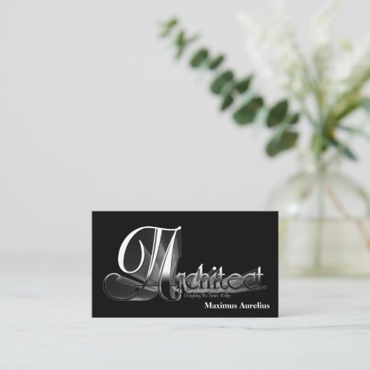 Architect Visitekaartje (Staand voorkant)