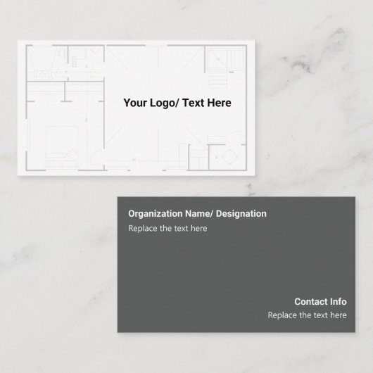 Architect Visitekaartje (Voorkant / Achterkant)