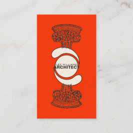 Architect Visitekaartje (rode versie)