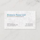 Architect - visitekaartje voor Floor Plan (Achterkant)