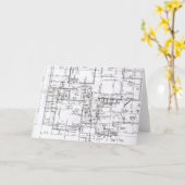 Architect Wenskaarten Kaart (Gele Bloem)