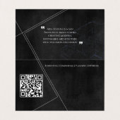 Architect Witte Buiten Zwart Binnen Blauwdruk Kuns Visitekaartje (Binnenkant ongevouwen)