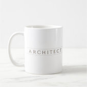 ARCHITECT Witte Keramische Mok / Sepia (Links)