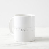 ARCHITECT Witte Mok / Grijs (Voorkant links)
