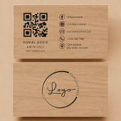 Architect Wood Professional QR Code Visitekaartje