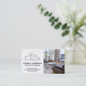 Architect Woonhuis Logo | Wooninrichting Visitekaartje (Staand voorkant)