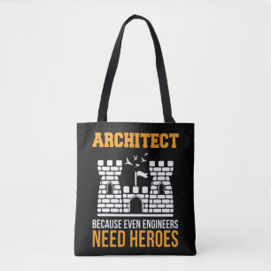 Architect zelfs ingenieurs hebben architectuur nod tote bag