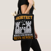 Architect zelfs ingenieurs hebben architectuur nod tote bag (Dichtbij)