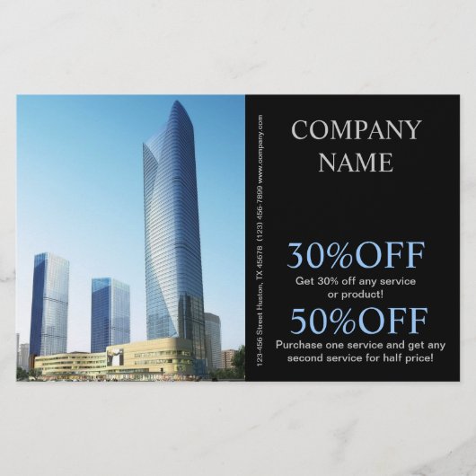 architecte van de bouwskyscraper flyer (Voorkant)