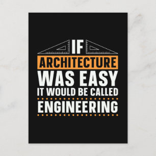 Architecten als architectuur was makkelijk werk feestdagenkaart