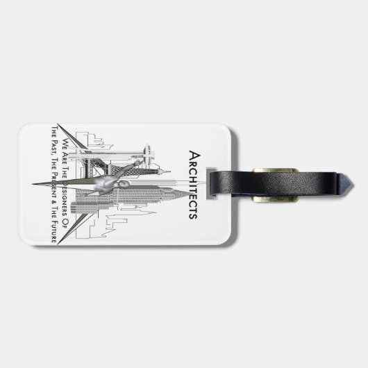 Architecten Bagagelabel (Achterkant horizontaal)