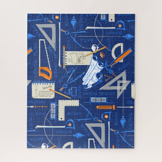 Architecten & bouwers Legpuzzel (Verticaal)