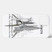 Architecten Case-Mate iPhone Case (Achterkant (horizontaal))